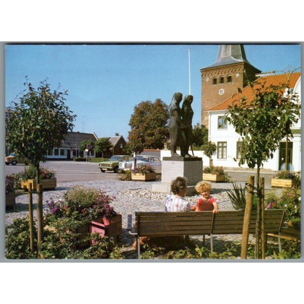 Saxkj�bing - Torvet - Postkort - Ubrugt