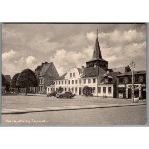 Saxkj�bing - Torvet - Postkort - Ubrugt