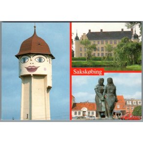 Partier fra Saksk�bing  - Postkort - Ubrugt