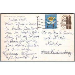 Julemrke 1969 p Postkort