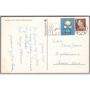 Julemrke 1969 p Postkort