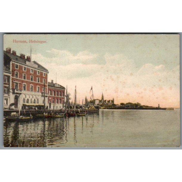 Havnen - Helsing�r - Postkort - Brugt