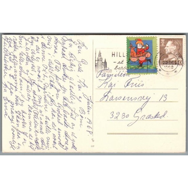 Julemrke 1968 p Postkort