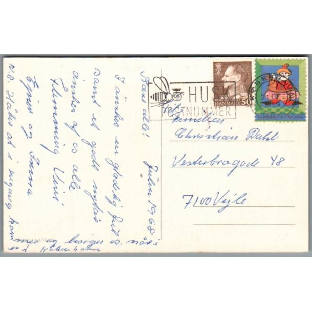 Julemrke 1968 p Postkort