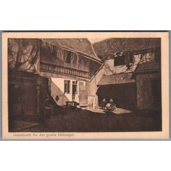 Gaardparti fra det gamle Helsing�r - Postkort - Ubrugt