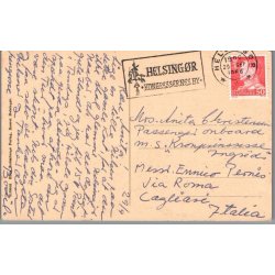 Gadeparti Helsing�r - Postkort - Brugt 