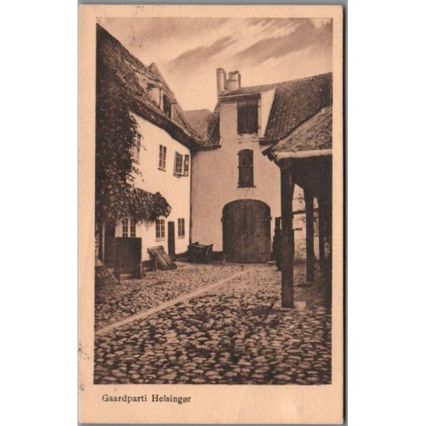 Gadeparti Helsing�r - Postkort - Brugt 