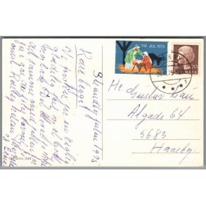 Julemrke 1975 p Postkort