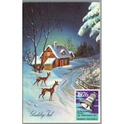 Julemrke 1975 p Postkort