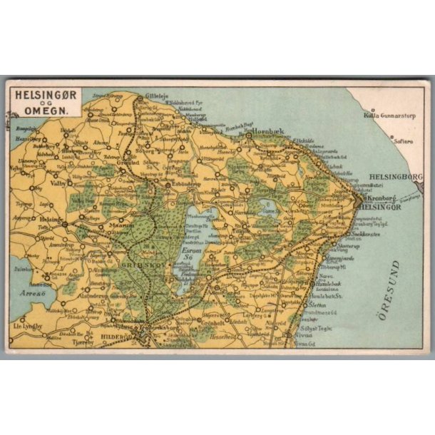 Helsing�r og Omegn - Postkort - Ubrugt