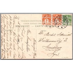 Danske Byvaabner -  Helsing�r Byvaaben - Postkort - Brugt