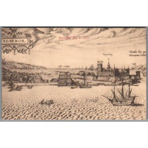 Helsing�r Aar 1575 - Postkort - Brugt