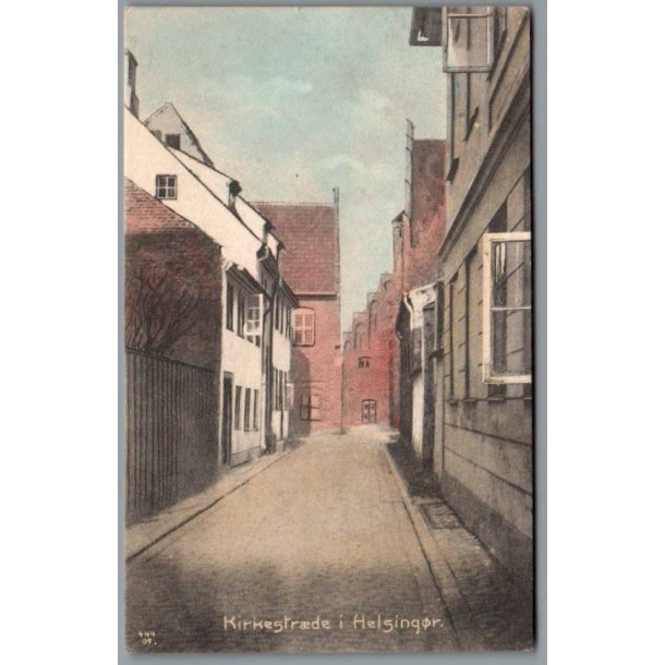 Kirkestr�de - Helsing�r - Postkort - Brugt