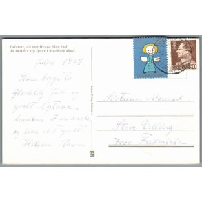 Julemrke 1969 p Postkort