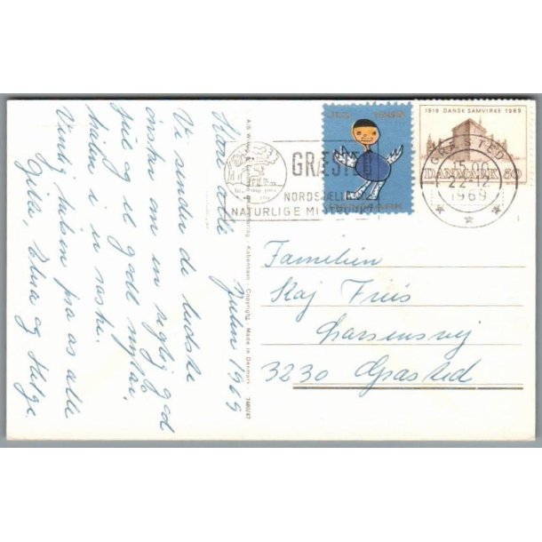Julemrke 1969 p Postkort