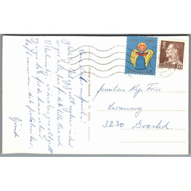 Julemrke 1969 p Postkort