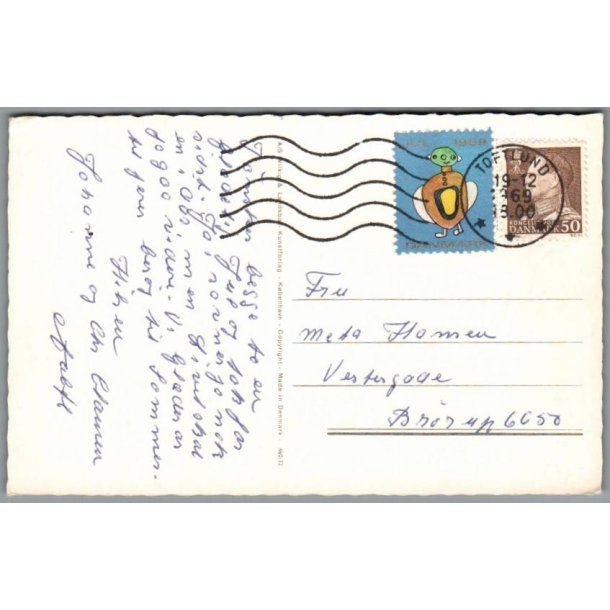 Julemrke 1969 p Postkort