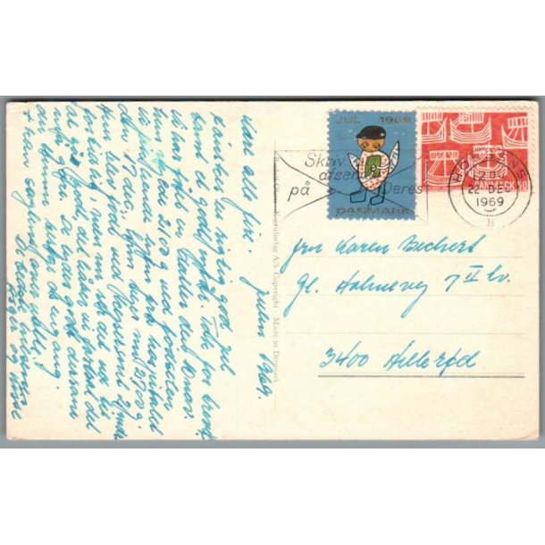 Julemrke 1969 p Postkort
