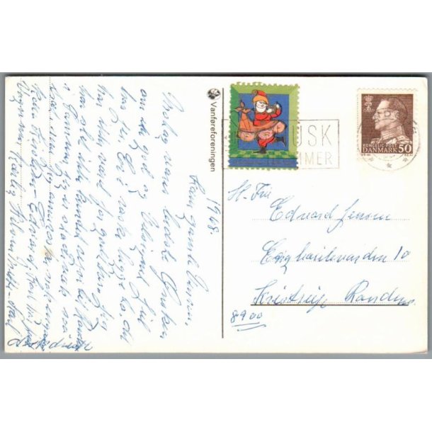 Julemrke 1968 p Postkort