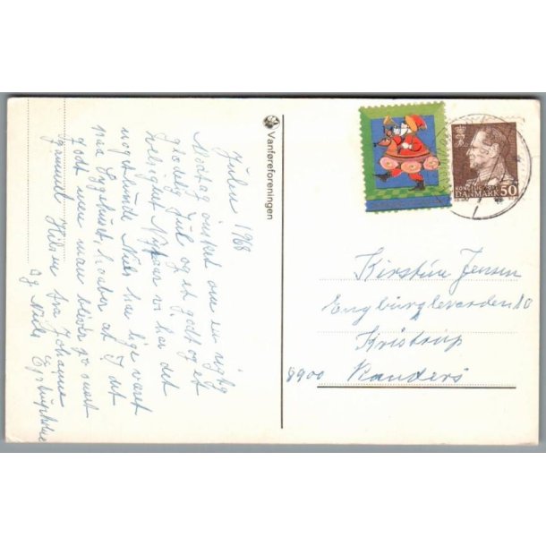 Julemrke 1968 p Postkort