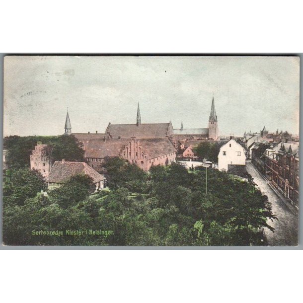 Sortebr�dre Kloster i Helsing�r - Postkort - Brugt