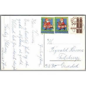 Julemrke 1968 p Postkort