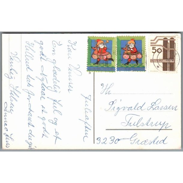 Julemrke 1968 p Postkort
