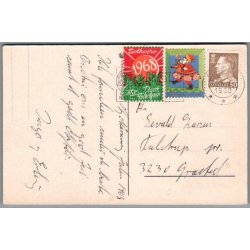 Julemrke 1968 p Postkort