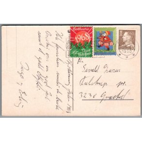Julemrke 1968 p Postkort