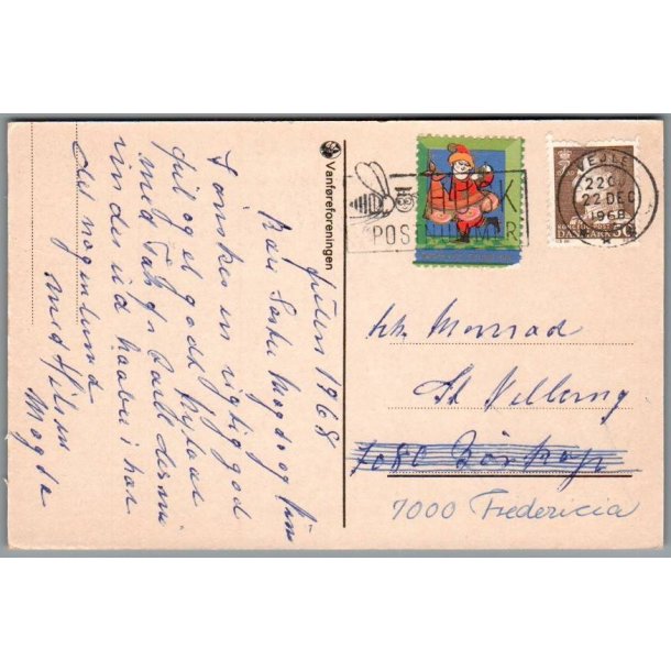 Julemrke 1968 p Postkort