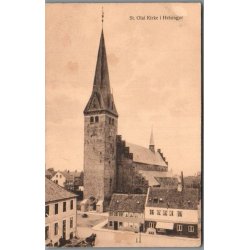 St. Olai Kirke i Helsing�r - Postkort - Brugt