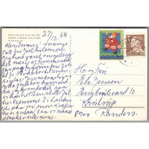 Julemrke 1968 p Postkort
