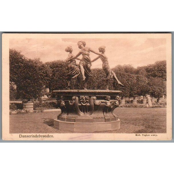 Danserindebr�nden - Postkort - Brugt