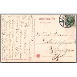 Helsing�r - Det gamle Apotek - Postkort - Brugt - S�lvfisk i kanten !