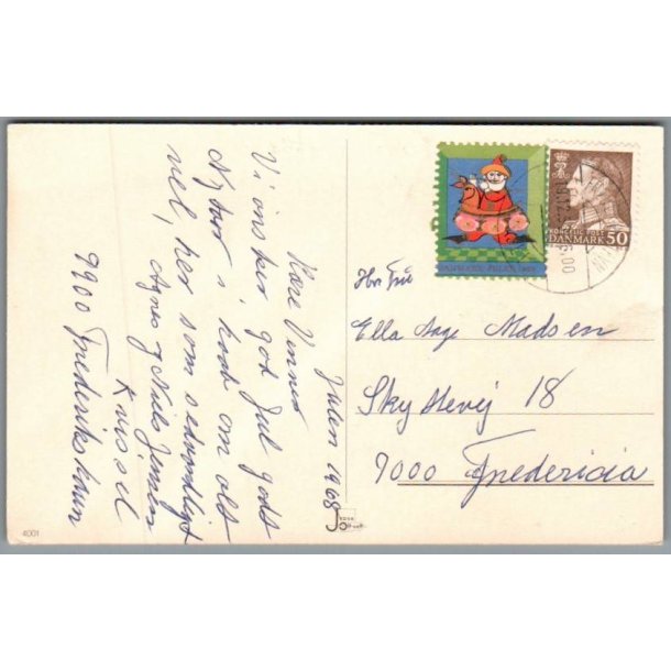 Julemrke 1968 p Postkort