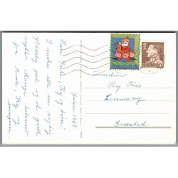 Julemrke 1968 p Postkort