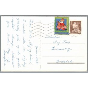 Julemrke 1968 p Postkort