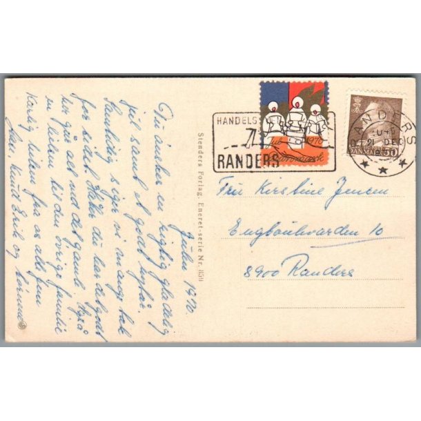 Julemrke 1970 p Postkort