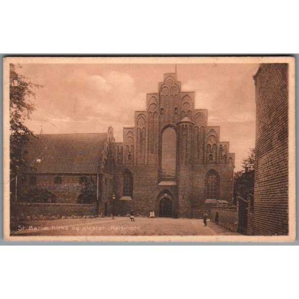 St. Maria Kirke og Kloster i Helsing�r - Postkort - Brugt