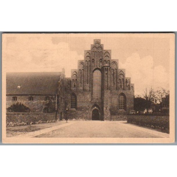 Indgang til Maria Kirke - Postkort - Brugt