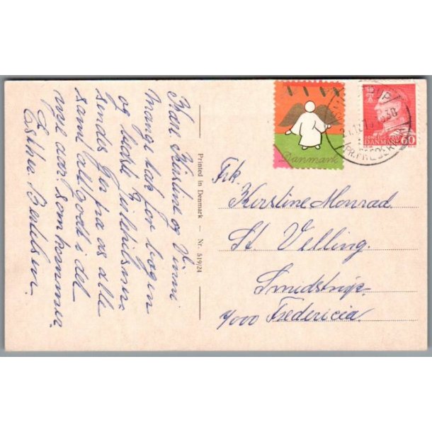 Julemrke 1970 p Postkort