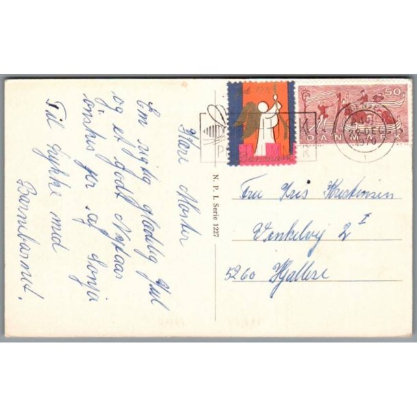 Julemrke 1970 p Postkort