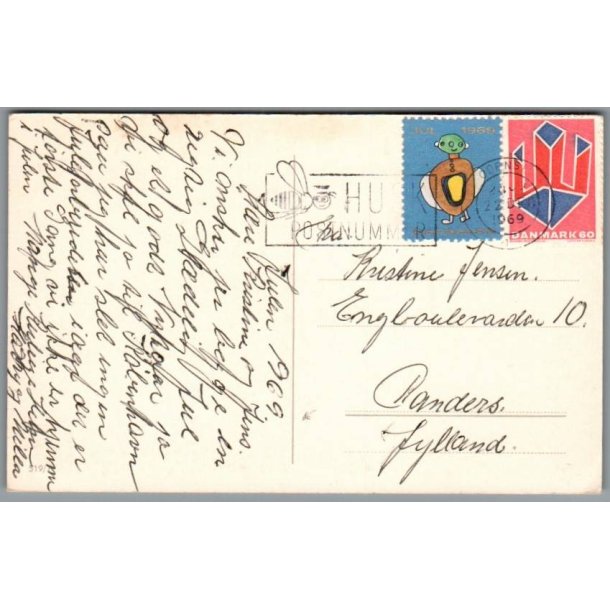 Julemrke 1969 p Postkort