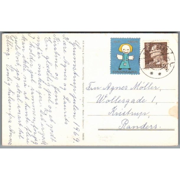 Julemrke 1969 p Postkort