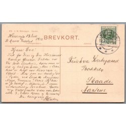 Parti fra St. Marie Pr�stegaards Have - Postkort - Brugt