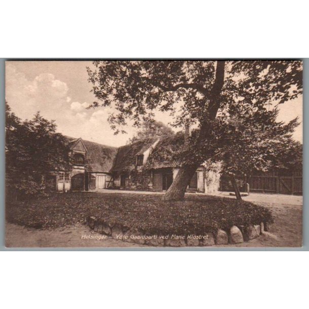 Helsing�r - Ydre Gaardparti ved Marie Klostret - Postkort - Ubrugt
