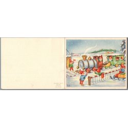 Halfdaner, Elisabeth - Julekort - Dobbeltkort - Brugt 