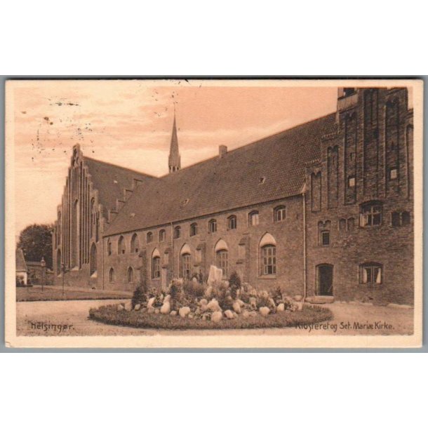 Helsing�r - Klosteret og ST. Maria Kirke - Postkort - Brugt