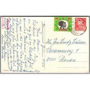 Julem�rke 1972 p� Postkort