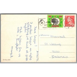 Julem�rke 1972 p� Postkort